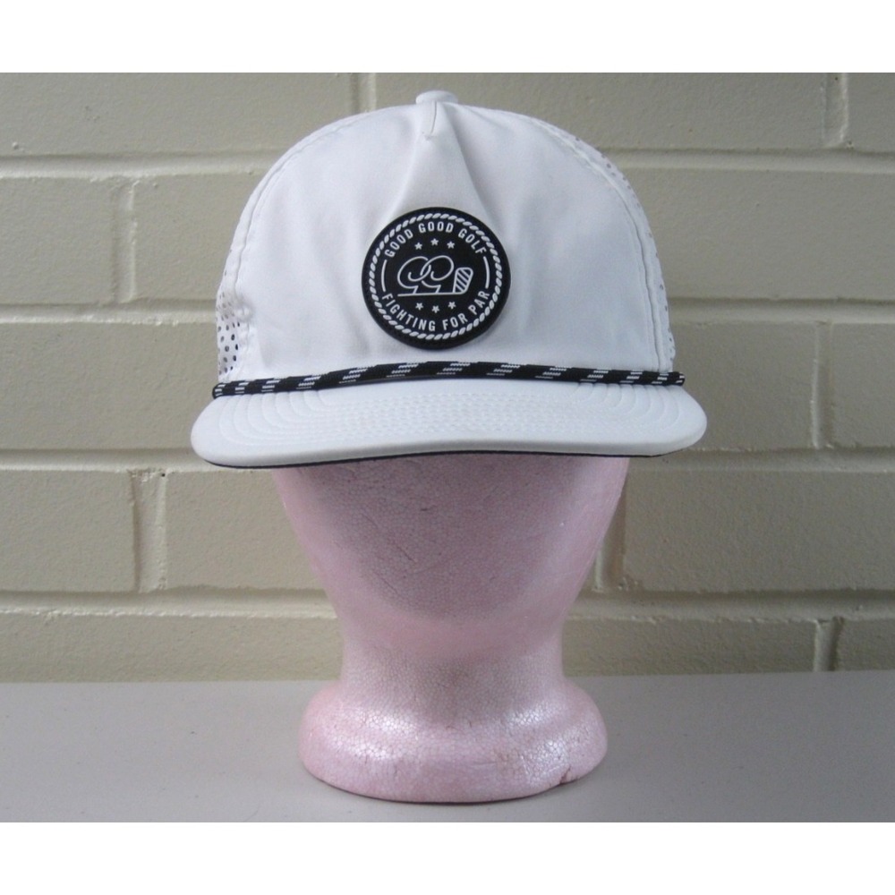 Good Good Golf Snapback Hat Fight For Par Mesh Rope Adjustable Breathable